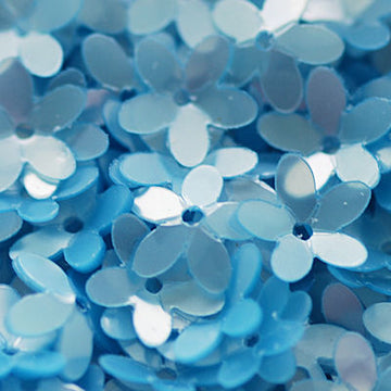 10mm Fully Cupped Flower Satin Light Powder Blue