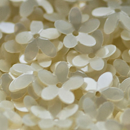 10mm Cupped Flower Satin Pearl 50 Grams