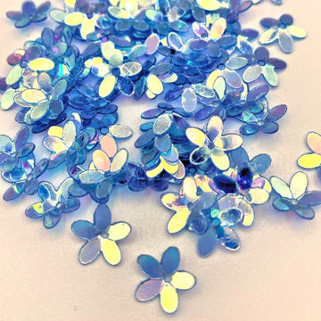 10mm Cupped Flower Crystal Iris Skyline 50 Grams