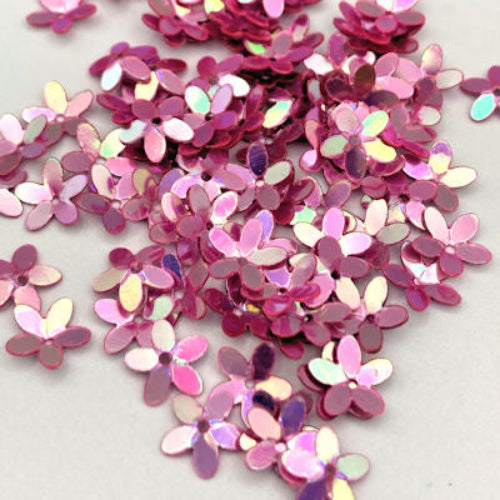 10mm Cupped Flower Crystal Metallic Enchanted 50 Grams