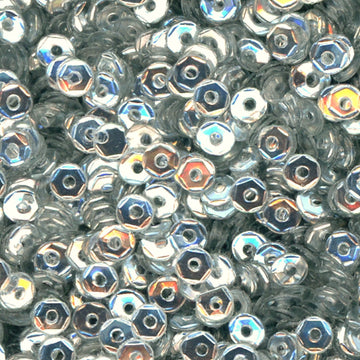 3mm SLIGHTLY Cupped Metallic Silver