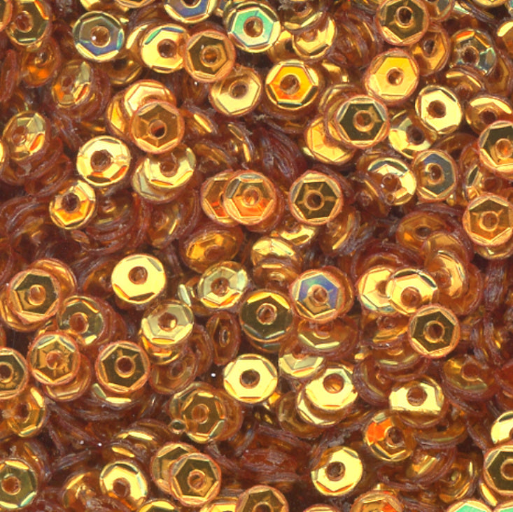 3mm SLIGHTLY Cupped Metallic Aztec Gold 50 Grams