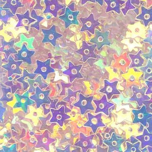 5mm Star Crystal Iris Clear Aurora Borealis 50 grams