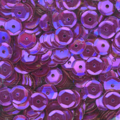 8mm Slightly Cupped Metallic Grape 100 grams