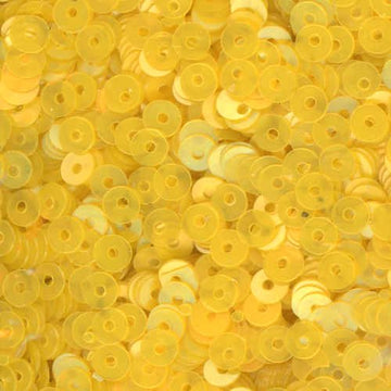 4mm Flat Satin Lemon Yellow 50 Grams