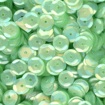 6mm Slightly Cupped Satin Light Willow Green 50 Grams