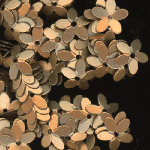 10mm Cupped Flower Satin Gold 50 Grams