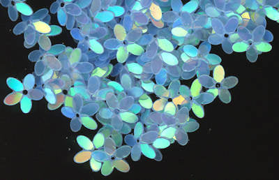 10mm Fully Cupped Flower Rainbow Pearl Waterfall