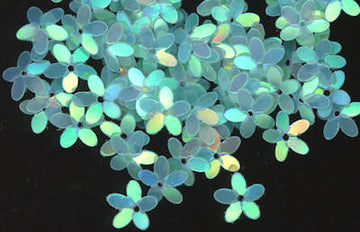 10mm Fully Cupped Flower Rainbow Pearl Tropicana 50 Grams