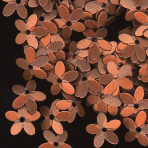 10mm Cupped Flower Satin Copper