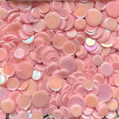Opaque Iridescent Confetti Baby Pink 100 Grams