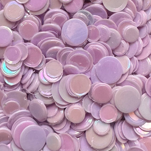 Opaque Iridescent Confetti Light Puple 100 Grams