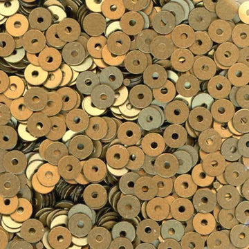 4mm Flat Satin Gold 50 Grams