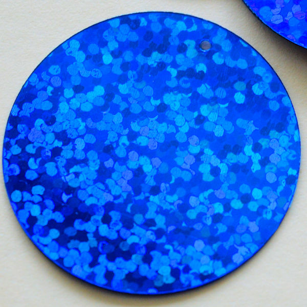 30mm Paillette Hologram Cobalt Blue 100 grams