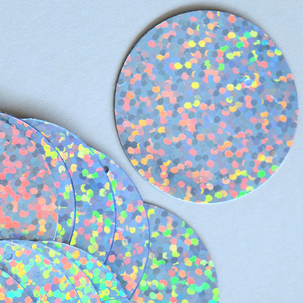 30mm Paillette Hologram Glacier 100 grams