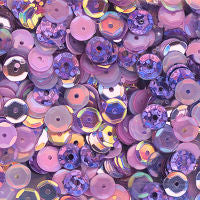 6mm Slightly Cupped Lavender Fields Sequin blend 100 grams