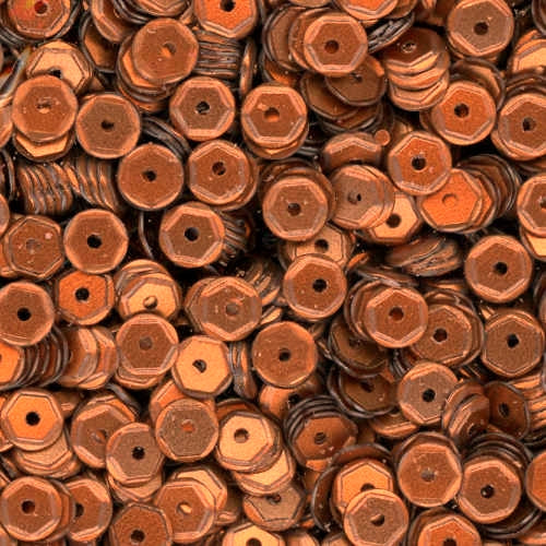 5mm Slightly Cupped Satin Copper 50 Grams