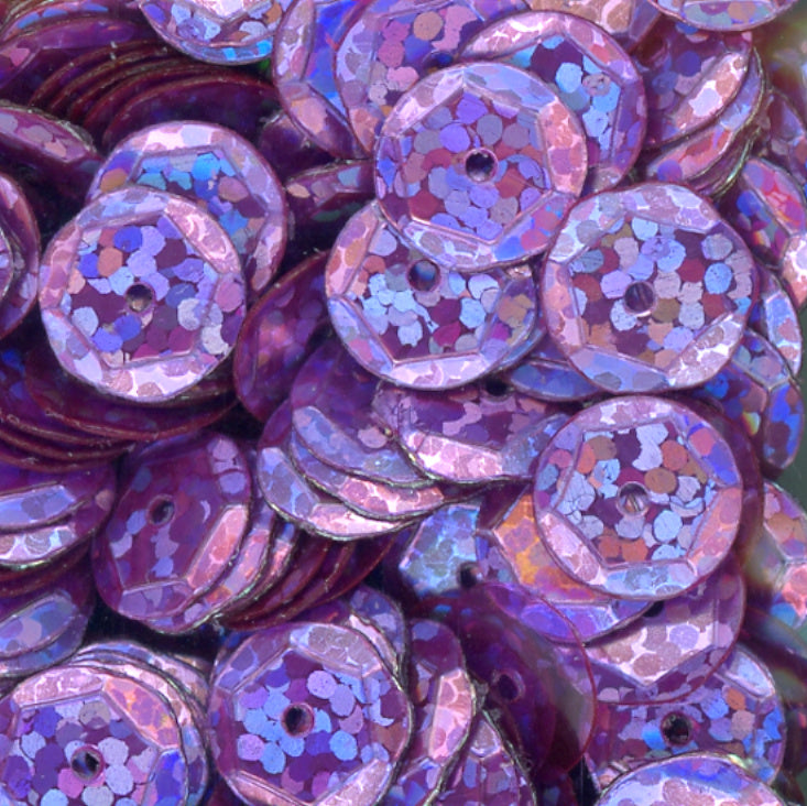 8mm Slightly Cupped Hologram Heather 50 grams