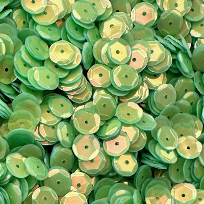 10mm Slightly Cupped Opalescent Sprout 50 grams
