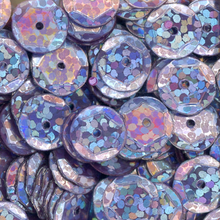 8mm Slightly Cupped Hologram Winter Sky