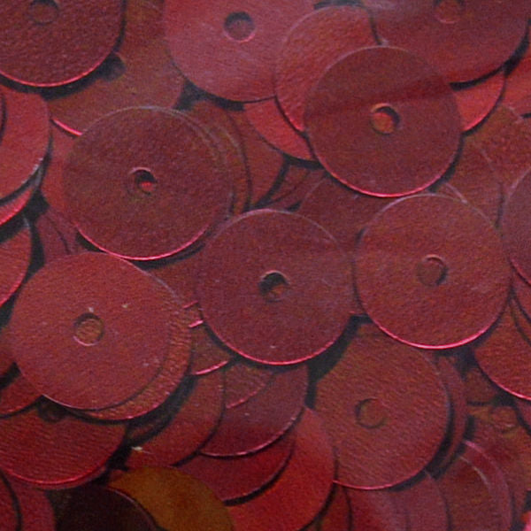 8mm Flat Metallic Dark Red