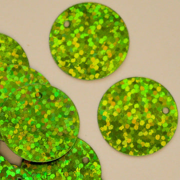 20mm Hologram Paillette Olivine