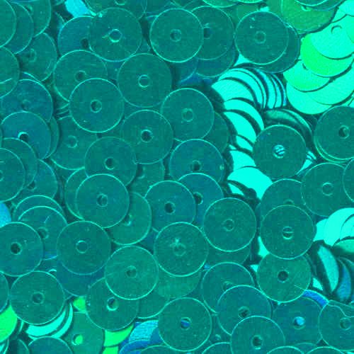 6mm Flat Metallic Emerald Green