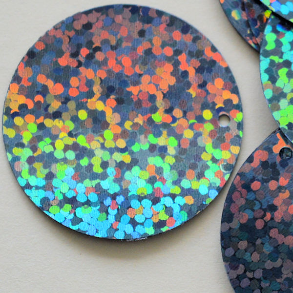 30mm Paillette Hologram Gray