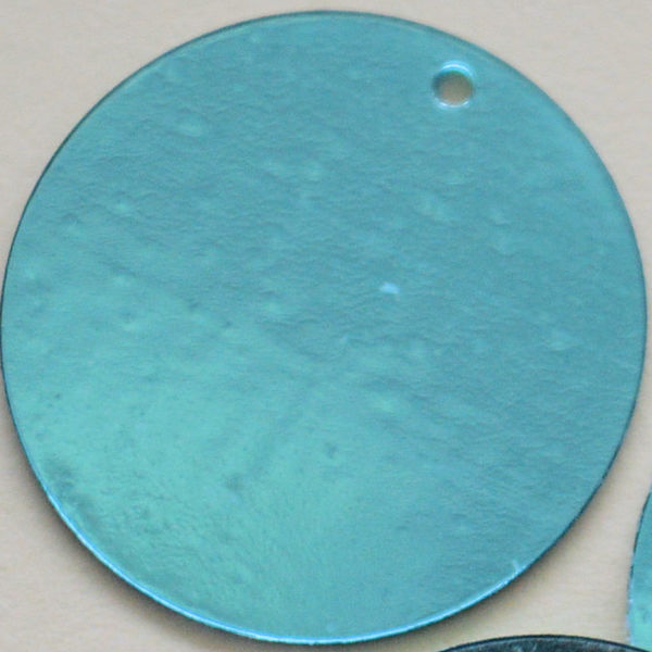 30mm Paillette Metallic Aqua