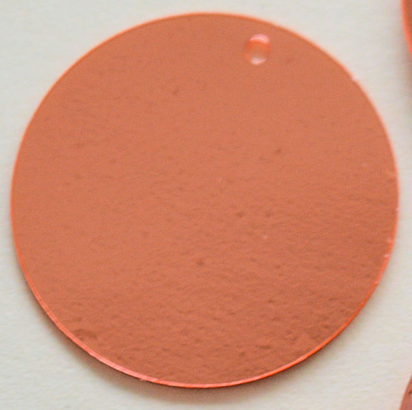 30mm Paillette Metallic Peach 500 Count