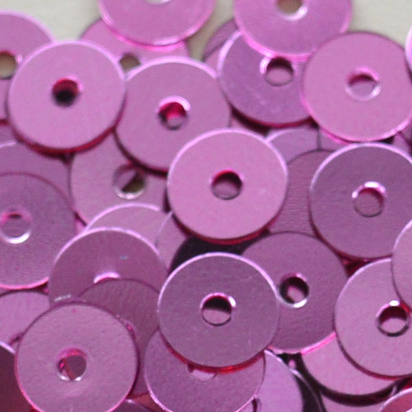 6mm Flat Metallic Light Pink 100 grams