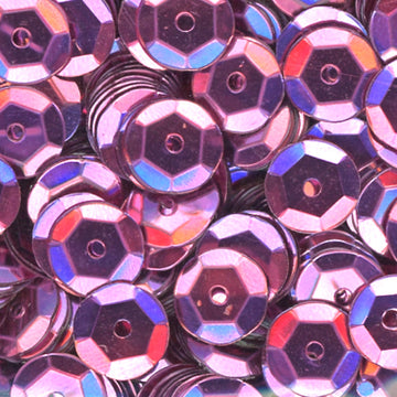 6mm Slightly Cupped Metallic Light Pink