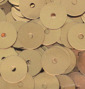 8mm Flat Metallic Brass 100 grams