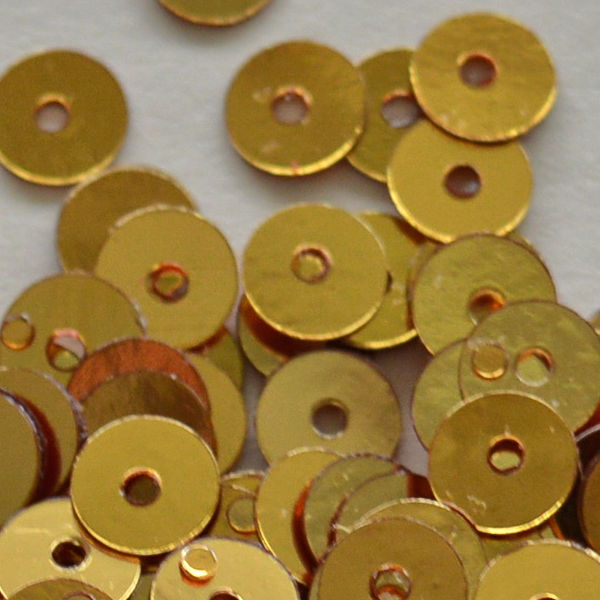 5mm Flat Metallic Antique Gold