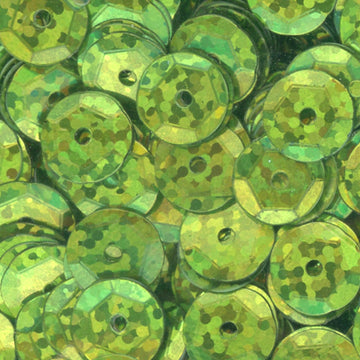 8mm Slightly Cupped Hologram Olivine