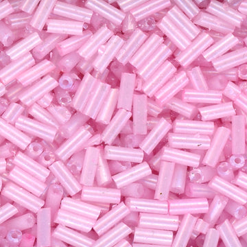 4.5mm Bugle Ceylon Cotton Candy