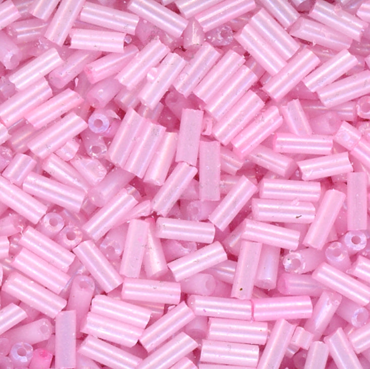 4.5mm Bugle Ceylon Cotton Candy 100 Grams