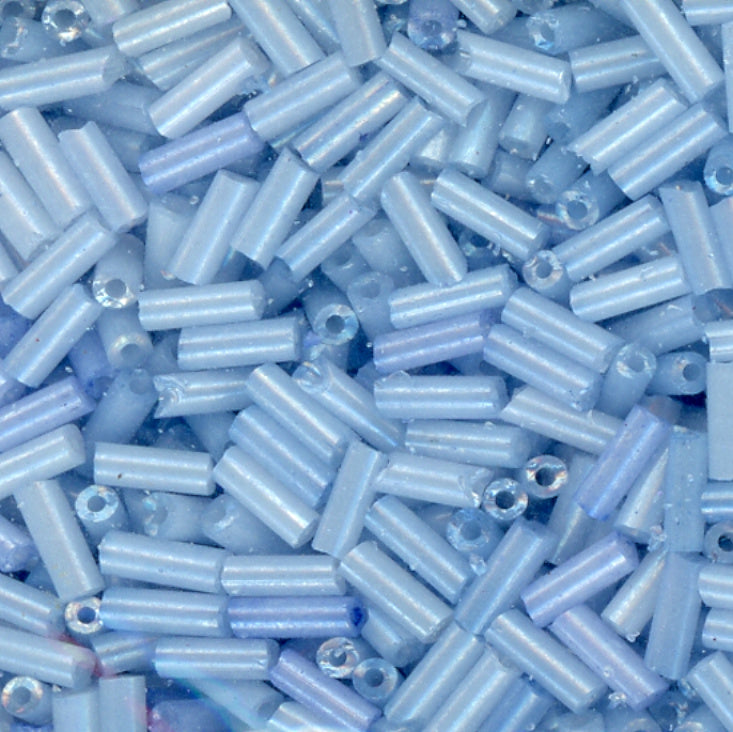 4.5mm Bugle Ceylon Blue Hydrangea 500 Grams