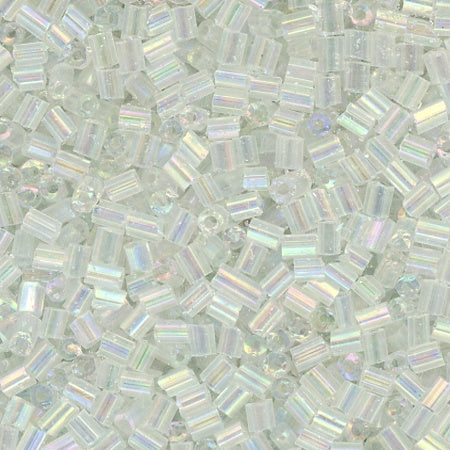 2-cut Bead Clear Iridescent