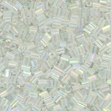 2-cut Bead Clear Iridescent 100 Grams