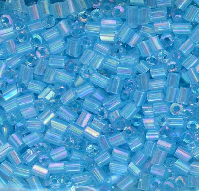 2-cut Bead Iridescent Lt. Ocean Blue Green 500 Grams