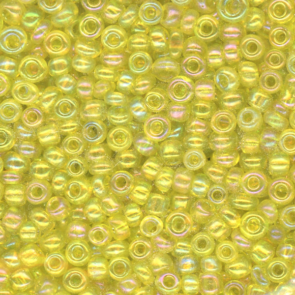 11/0 Bead Iridescent Lemon Yellow