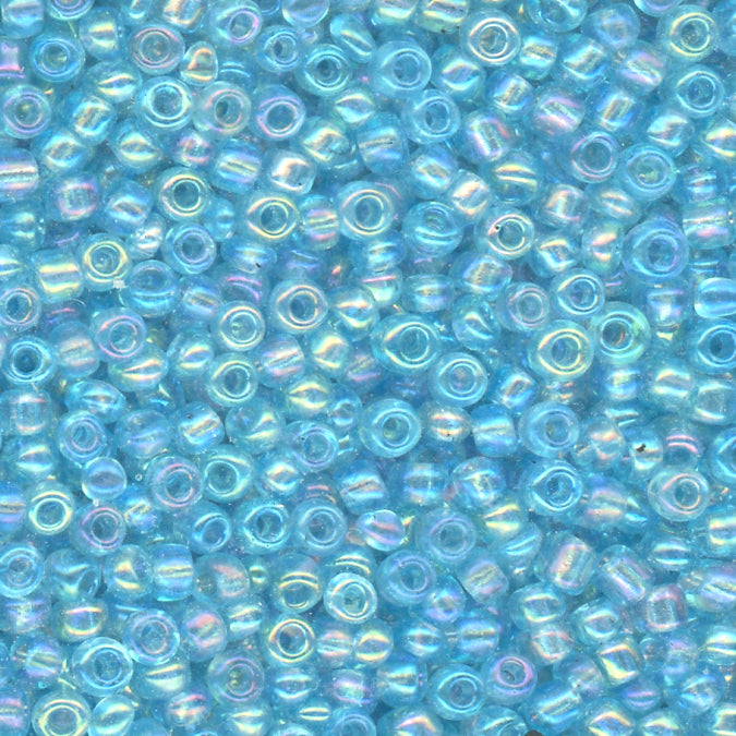 11/0 Bead Iridescent Med. Ocean Blue Green 100 Grams