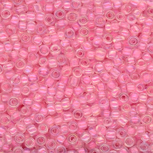 11/0 Bead Iridescent Dark Pink 100 Grams