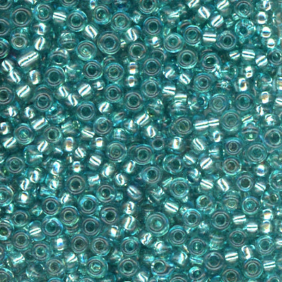 11/0 Bead Silver Lined Aqua 100 Grams