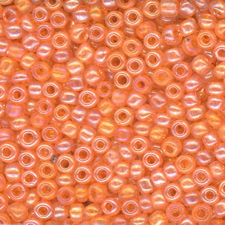 8/0 Bead Iridescent Tangerine