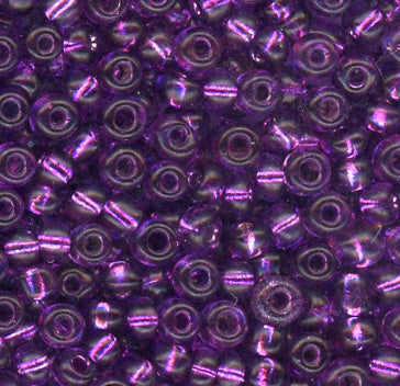 8/0 Bead Silver Lined Purple