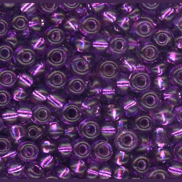 8/0 Bead Silver Lined Purple