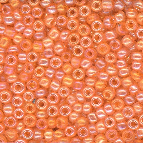 8/0 Bead Iridescent Tangerine 100 Grams