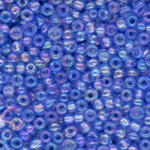 8/0 Bead Iridescent Blueberry 100 Grams
